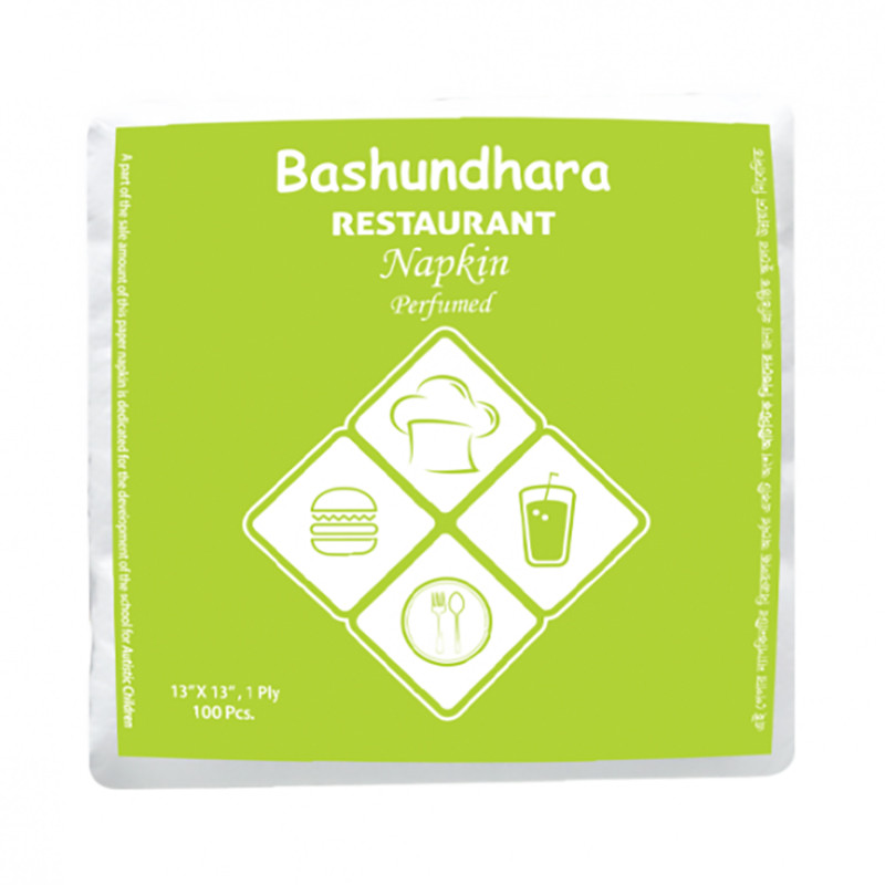 Bashundhara Restaurant Napkin Perfumed 100 pc