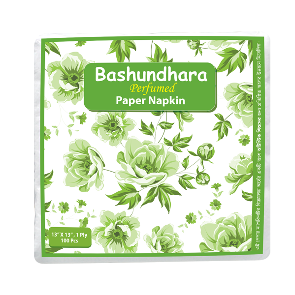 Bashundhara Paper Napkin (100 Pcs, Perfumed)