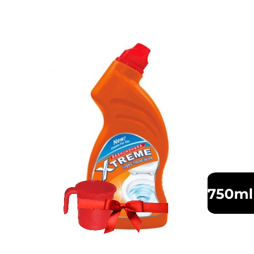 Bashundhara Xtreme Liquid Toilet Cleaner 750ml with 1pc Mug