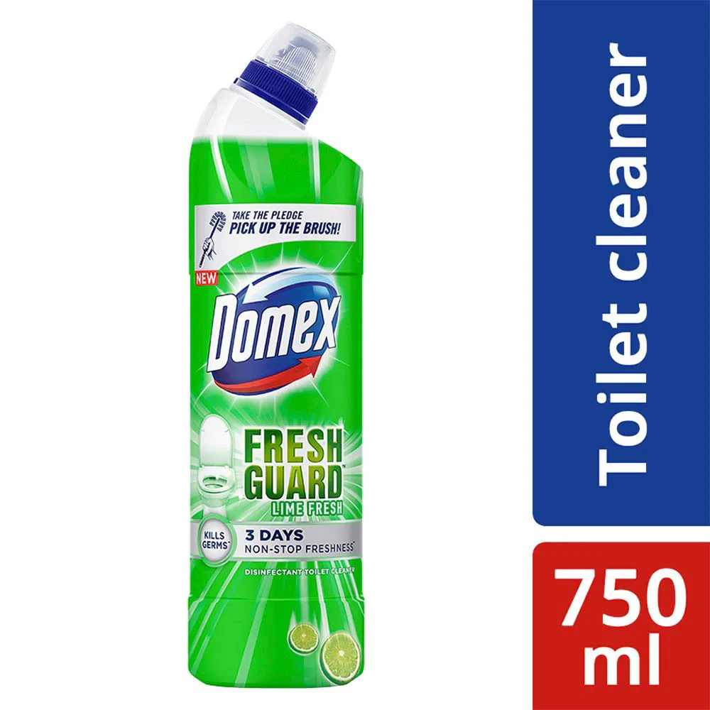 Domex Toilet Cleaning Liquid Lime Fresh 750ml (Free Box)