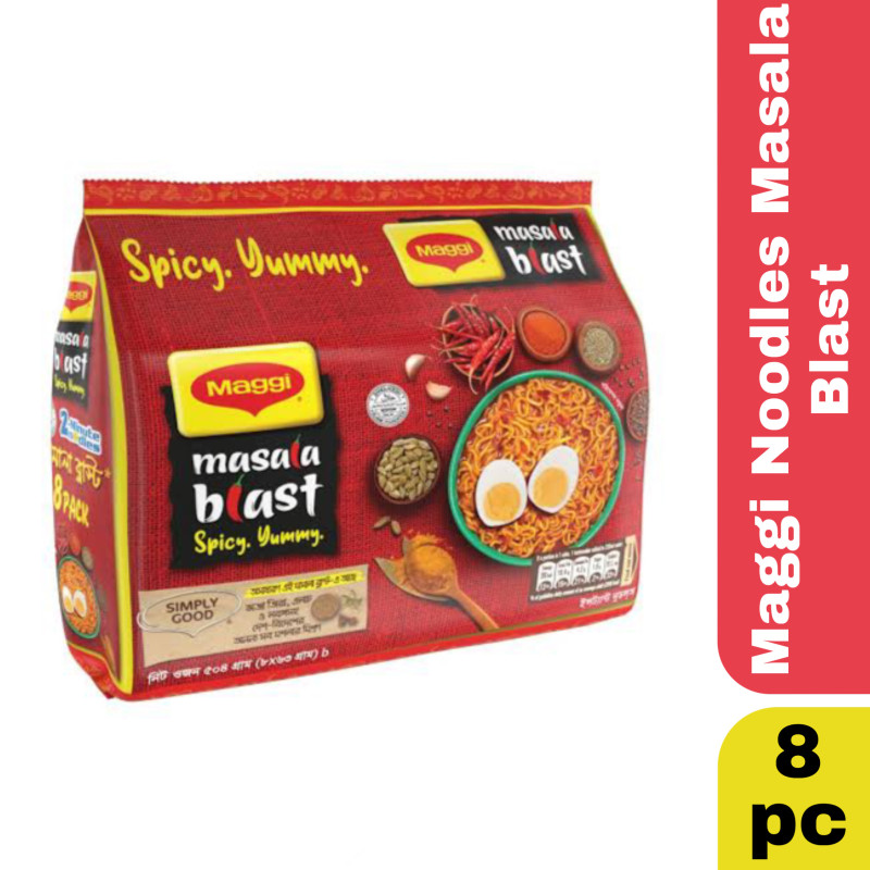 Maggi Noodles Masala Blast (8packs) - 504gm