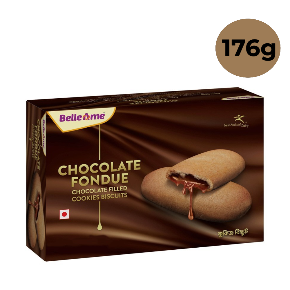 BelleAme Chocolate Fondue Cookies Biscuit 176gm