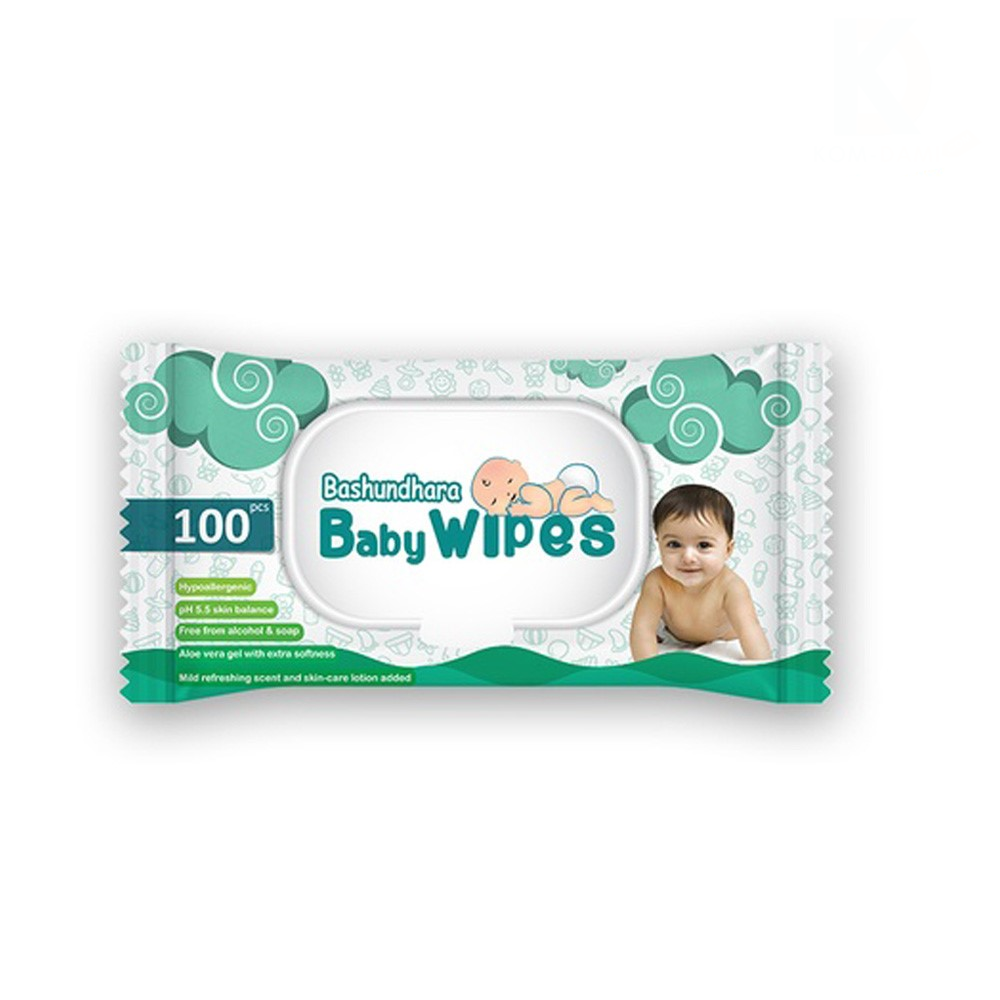Bashundhara Baby Wipes 100 pc pack