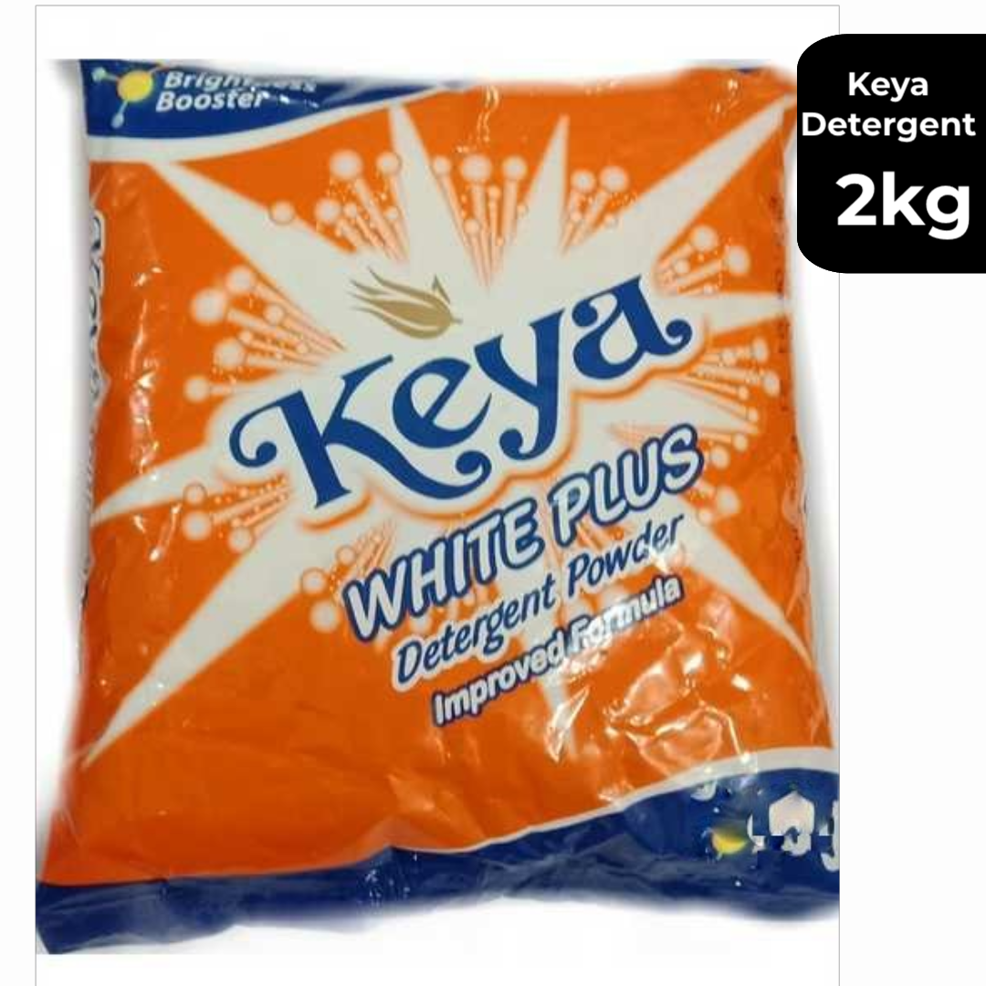 Keya White Plus Detergent 2kg (free: Bowl/Bucket/2 pc 125gm beauty soap)