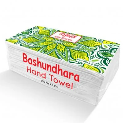 Bashundhara Hand Towel Regular Poly 150pc pack